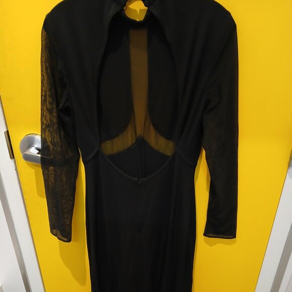 Escada Long Couture Black Dress - Picture 5 of 9